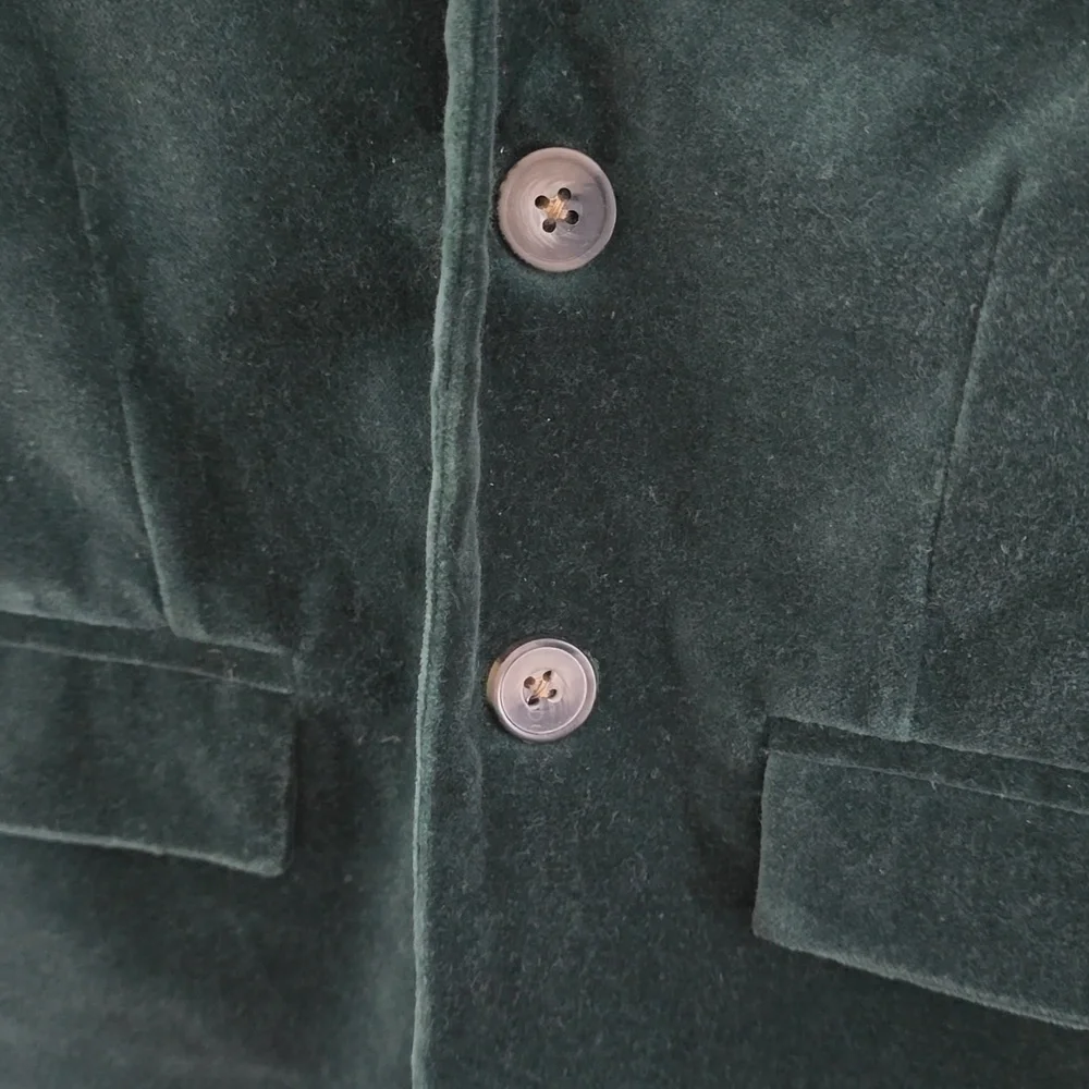 Janie and Jack Velvet Blazer Green Boys Size 4